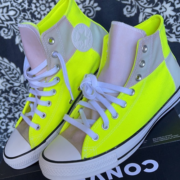 Converse Chuck Taylor All Star Hi Lemon Venom/White/Multi MEN`S - Picture 8 of 16